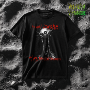 This terrifying T-shirt features a nightmarish, screaming creature with exaggerated jaws, sharp teeth, and wide, unblinking eyes, paired with the haunting phrase: “Do Not Ignore the Sounds from Downstairs.” The illustration is inspired by analog horror, creepypasta, and psychological terror, with a gritty, hand-drawn texture that feels like it crawled straight out of a cursed VHS tape. Perfect for horror fans, dark art lovers, and anyone who enjoys unsettling, eerie visuals that make people stop and stare.