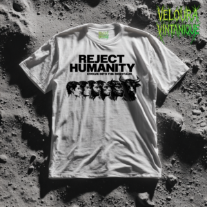 This bold graphic T-shirt features the phrase “Reject Humanity – Evolve Into The Minotaur” above an evolution-style illustration transitioning from human to mythological Minotaur. The black-and-white artwork blends classical mythology with modern meme culture, creating a powerful and ironic statement piece. Inspired by Greek myth, fantasy themes, and internet humor, this design is perfect for fans of ancient legends, surreal memes, and alternative streetwear aesthetics.